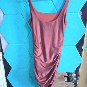 Mauve Ruched sexy dress